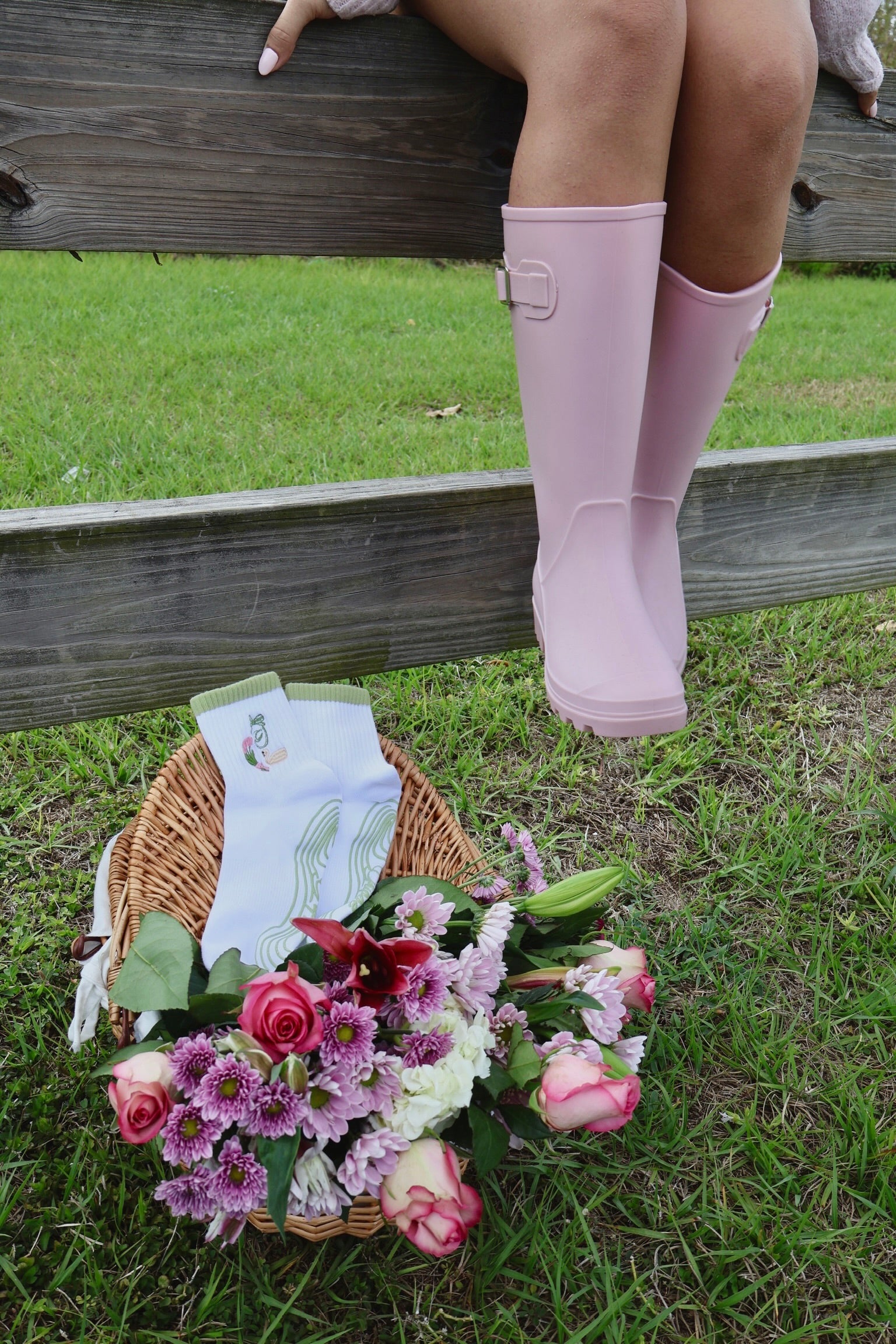 FROM THE GARDEN GRIP SOCK